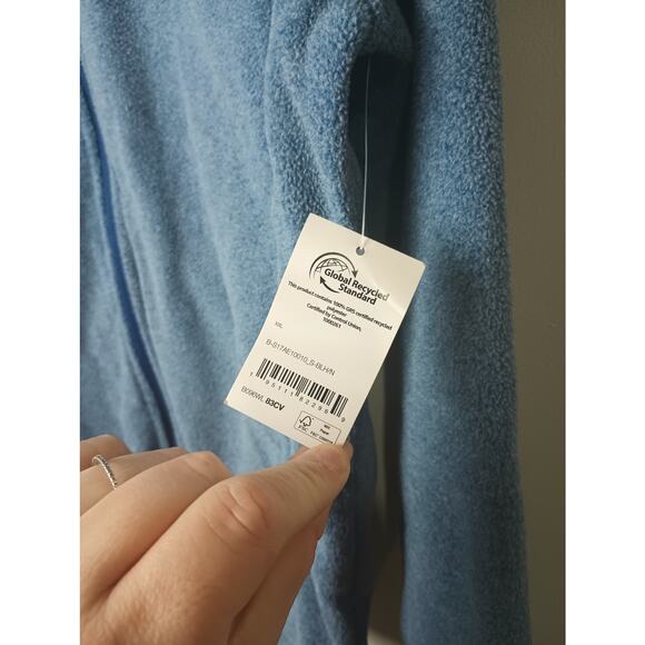 Youth 14/16 Blue Fleece Full Zip Sweatshirt Cozy Gift Amazon Essentials NWT - Picture 3 of 6